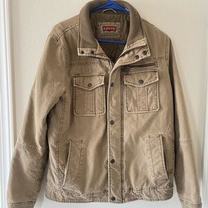 Levi's Military Trucker Khaki Tan Jacket Men’s Small